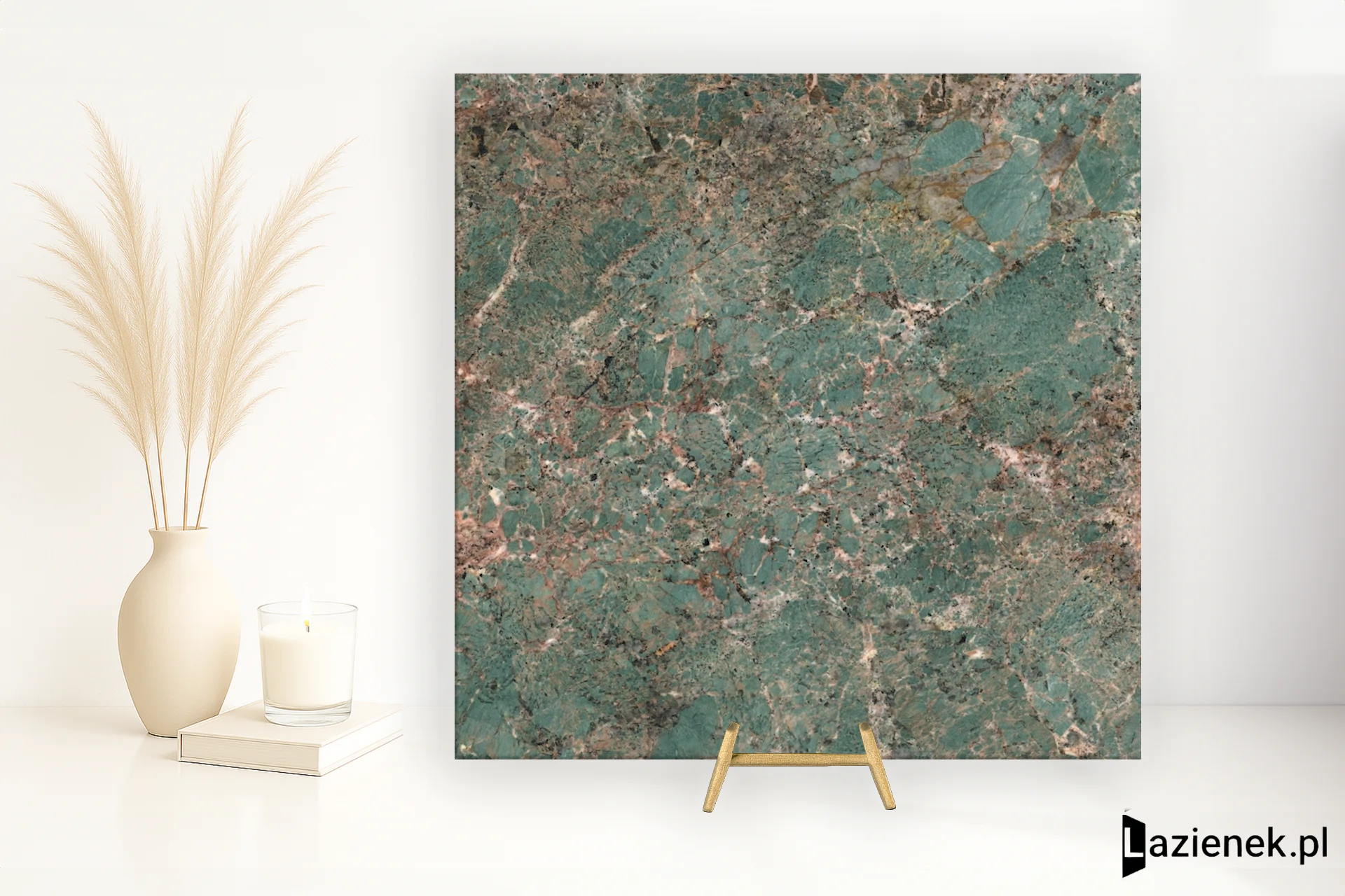 Graniti Fiandre Marmi Maximum Amazonite polerowana 75x75 cm gr. 6 mm - płytka rektyfikowana / MML79677